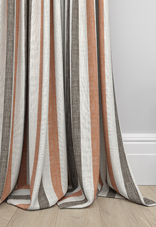 Abilene Stripe, Rust - Made to Measure Curtains
